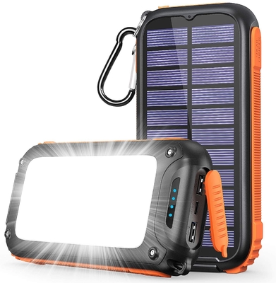 Estação de banco de energia solar real portátil de manivela 26800mAh NCM