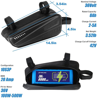 Bateria de lítio para scooter à prova d'água 36V 12Ah / 8AH 48V 10ah bateria de íon de lítio
