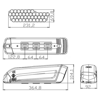 SSE-074 48V Li-Ion Battery 13S3P / 10S4P 7.8Ah Lithium Ion Battery