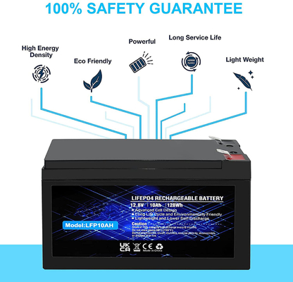 Bateria recarregável de fosfato de lítio LFP IP67 12,8V 100Ah LiFePO4