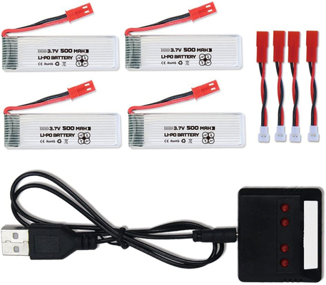 Bateria de polímero de íon de lítio recarregável NCM 3,7 V 500 mAh bateria lipo