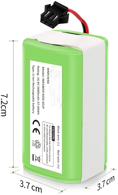 Aspirador de pó de reposição 14,4 V 2600 mAh bateria de lítio recarregável 7,7 kg