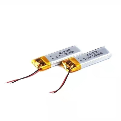 Bateria de polímero de lítio 1S1P 90mAh 3,7v bateria de íon de lítio retangular