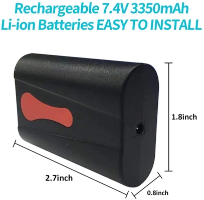 Aquecedor alimentado por bateria de lítio de 3,7 V 7,7 kg Bateria de jaqueta aquecida de 7,4 V