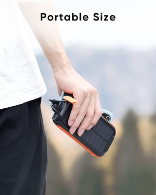 Carregador solar portátil à prova d'água Dynamo / Power Bank 26800mAh UN38.3