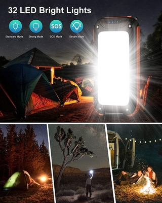 Carregador solar portátil à prova d'água Dynamo / Power Bank 26800mAh UN38.3