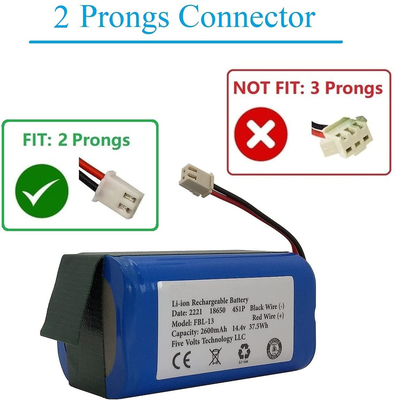 Pacote de bateria de íon de lítio de ciclo profundo NCM 14,4 V para eletrodomésticos