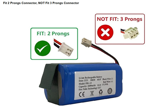 Pacote de bateria de íon de lítio de ciclo profundo NCM 14,4 V para eletrodomésticos